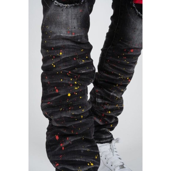 GFTDLA LOS ANGELES Jeans Denim Street Wear BROC BLACK JEANS NWT 36X32 NWT 94.99 - Picture 4 of 11